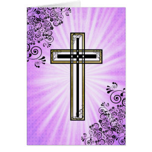 Carte de soumission religieuse Cross Easter