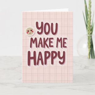 Carte de sourire graphique joyeux