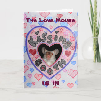 Carte de souris d'amour