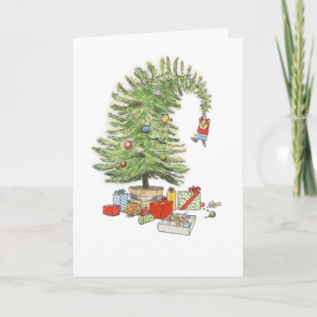 Carte de souris d'arbre de Noël (Devant)