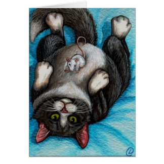 Carte de souris de chat de smoking de BANDE DE