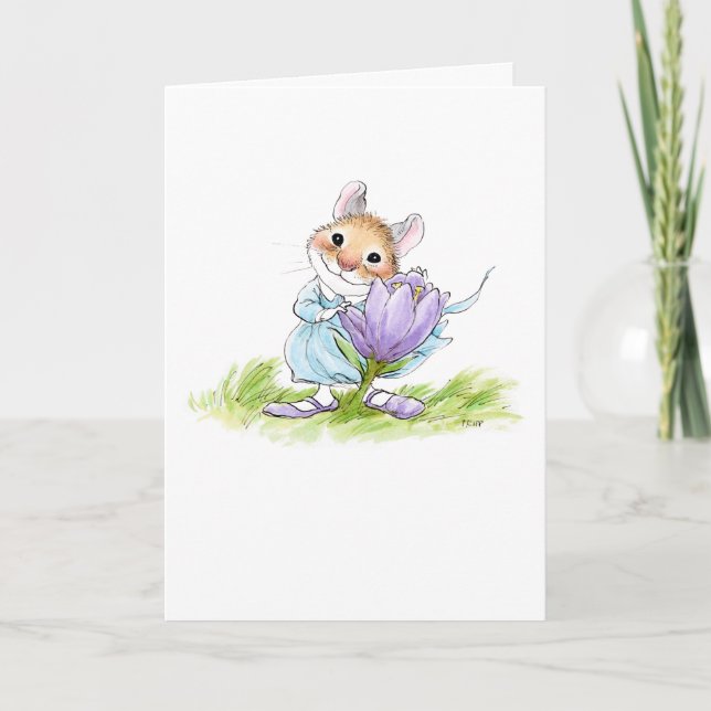 Carte de souris de crocus (Devant)