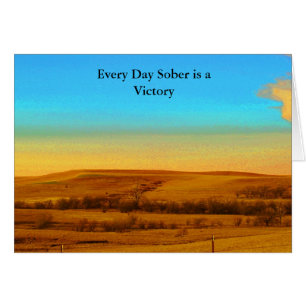 Carte de soutien de sobriété