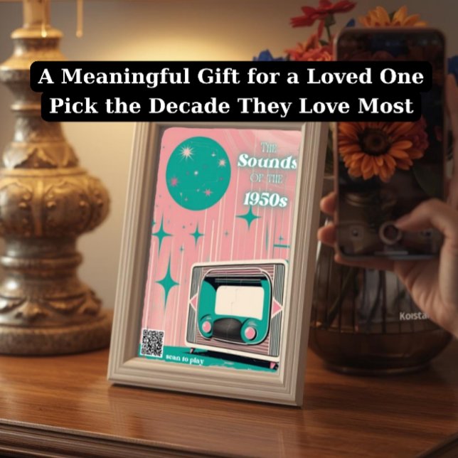 Carte de soutien pour la démence avec QR code musi (Créateur téléchargé)