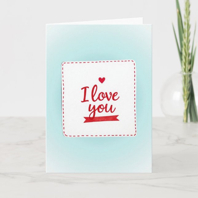 Carte de souvenir d'amour sincère (Devant)