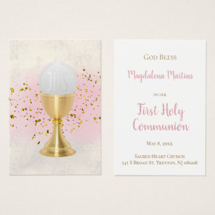 Carte de souvenir de la première sainte communion