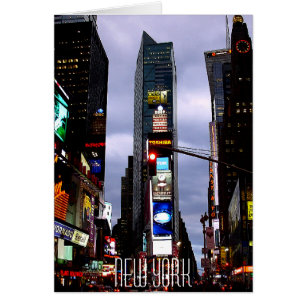 Carte de souvenir de New York de Times Square de