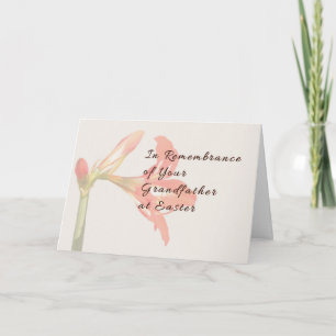 Carte de souvenir de Pâques pour grand-père