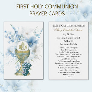 Carte de souvenir de première communion catholique