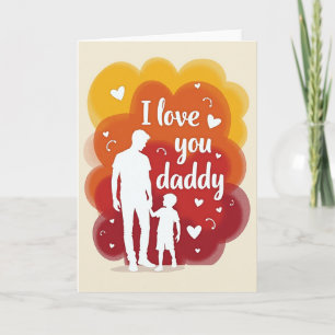 Carte de souvenir Love You Daddy