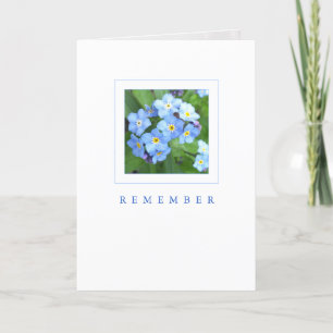 Carte de souvenir : Sky Blue Forget-Me-Nots
