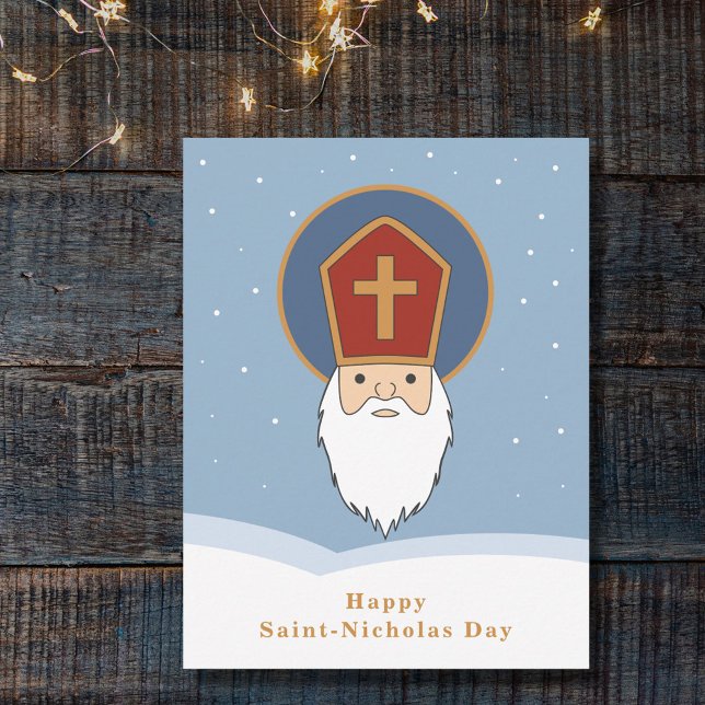Carte de St-Nicolas (Happy Saint Nicholas Day Greeting Card)