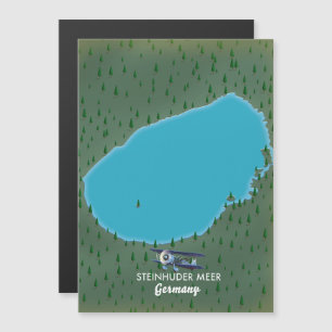 Carte de Steinhuder Meer Allemagne