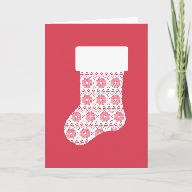 Carte de stockage de Noël Knit d'hiver (Devant)