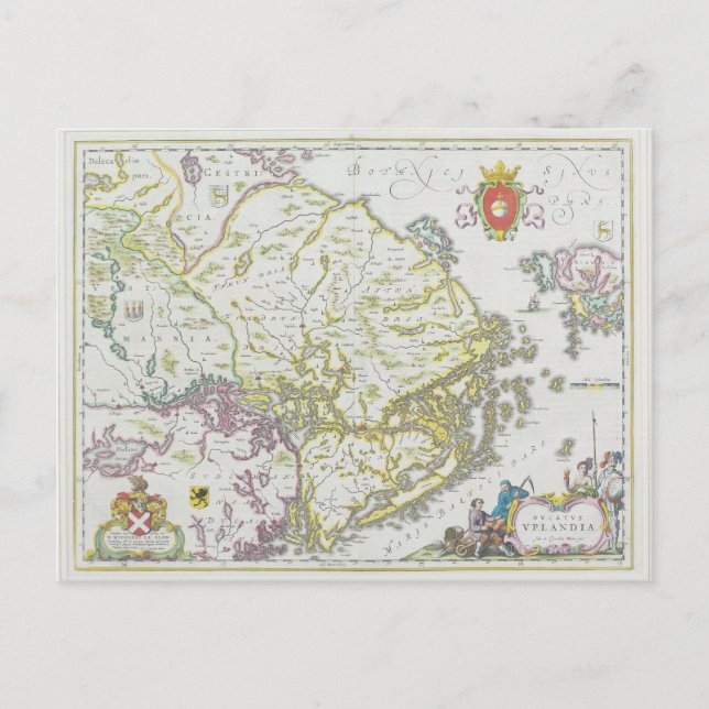 Carte de Stockholm, Suède (Devant)