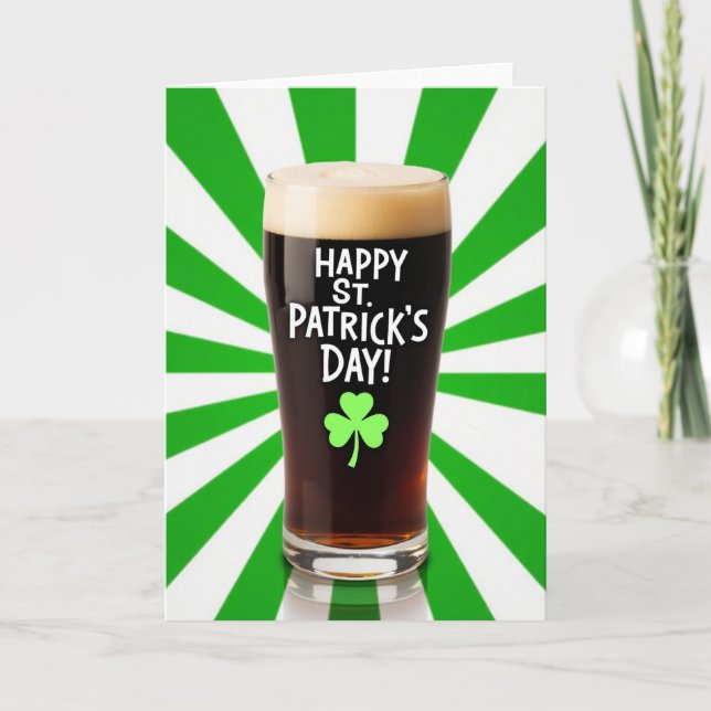 Carte de Stout pour la Saint-Patrick (Devant)