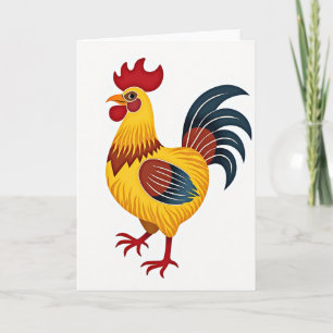 Carte de style artistique Coq d'Or