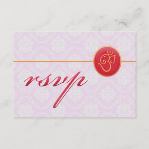 Carte de style indien Mariage RSVP