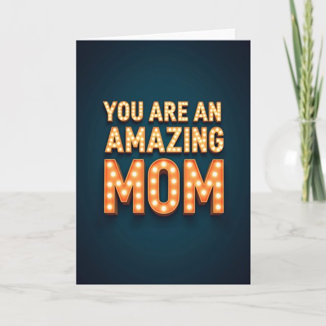 Carte de style Marquee de Maman Radieuse (Devant)
