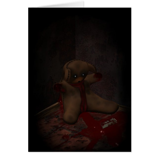 Carte de suicide de l'ours de jouets (Devant)
