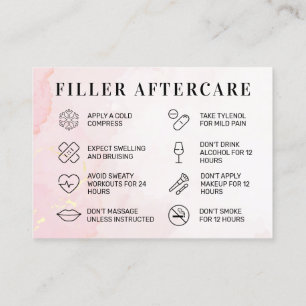 Carte de suivi Pink Gold Custom Logo Filler