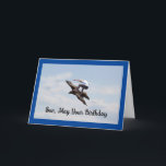 Carte de surf d'oiseaux d'anniversaire Son<br><div class="desc">La photo géniale d'un garçon faisant le dos d'un oiseau pour surf le ciel, est présentée sur cette carte de voeux d'anniversaire pour un fils. L'avant de la carte dit, "Fils, Puisse Ton Anniversaire", et à l'intérieur de la carte dit, "Sois très amusant, Joyeux Anniversaire" ! Une grande carte pour...</div>