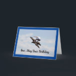 Carte de surf d'oiseaux d'anniversaire Son<br><div class="desc">La photo géniale d'un garçon faisant le dos d'un oiseau pour surf le ciel, est présentée sur cette carte de voeux d'anniversaire pour un fils. L'avant de la carte dit, "Fils, Puisse Ton Anniversaire", et à l'intérieur de la carte dit, "Sois très amusant, Joyeux Anniversaire" ! Une grande carte pour...</div>