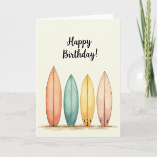 Carte de surf joyeuse