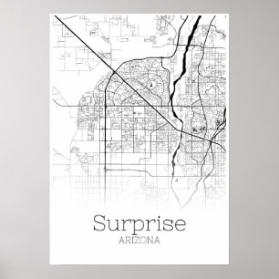 Carte de surprise - Arizona - affiche de carte de