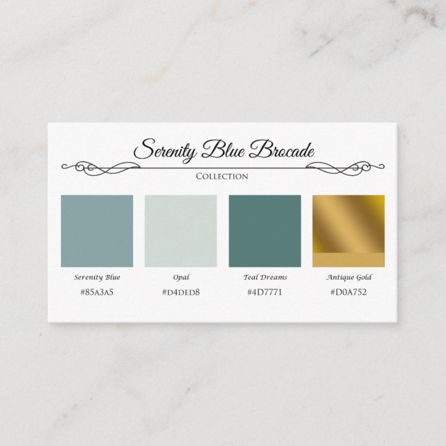 Carte de surveillance couleur dentelle dorée Seren (Devant)