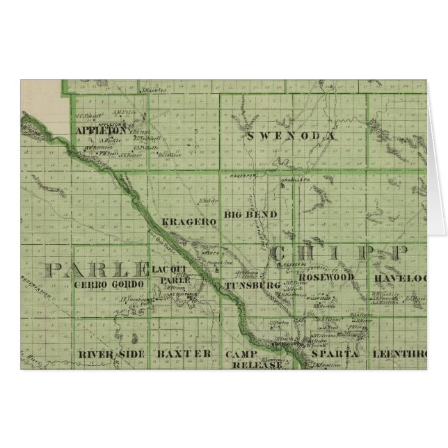 Carte de Swift, Minnesota (Devant horizontal)