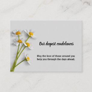 Carte de symbole de condoléances