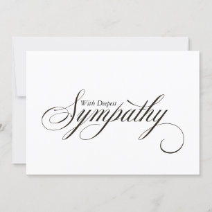 Carte de symbole de script simple et élégante