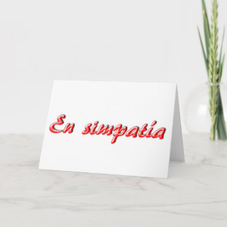 Carte de sympathie