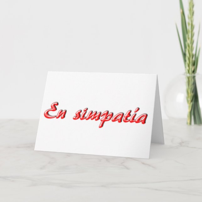Carte de sympathie (Devant)