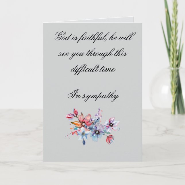 Carte de sympathie (Devant)