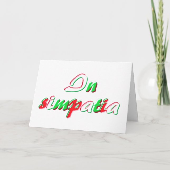 Carte de sympathie (Devant)