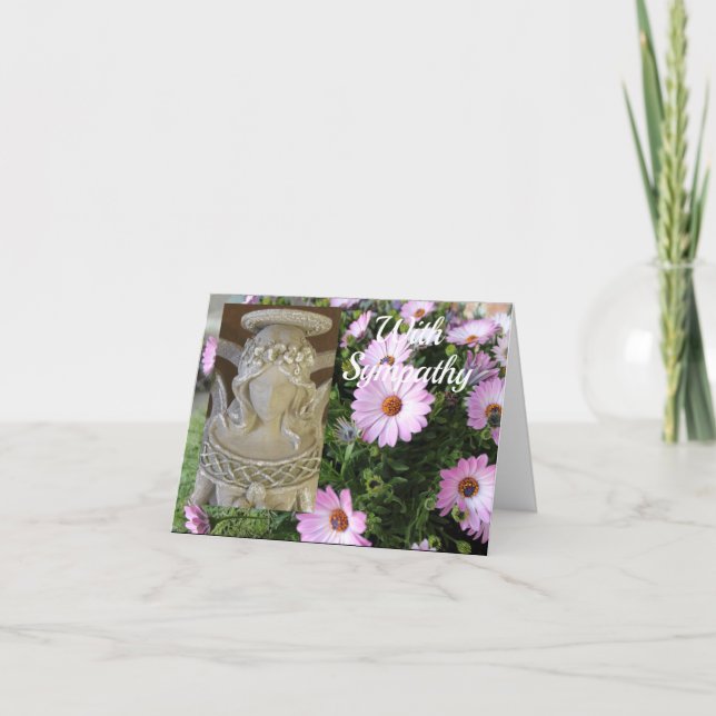 Carte de sympathie ange (Devant)