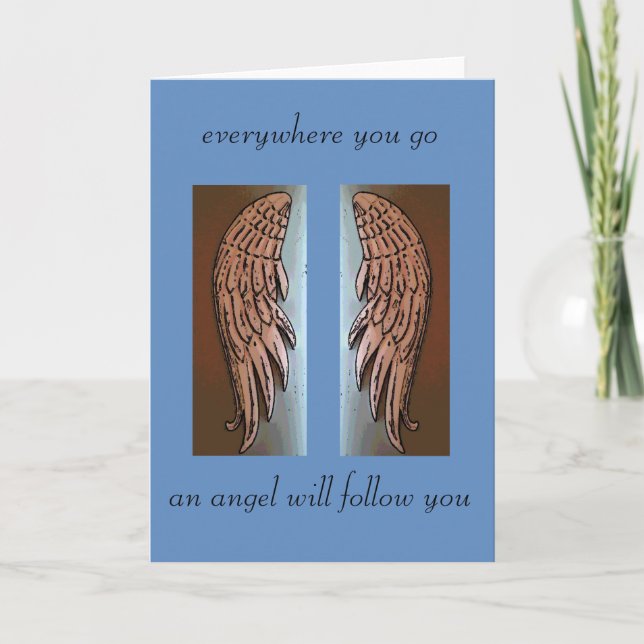 Carte de sympathie Angel wings (Devant)