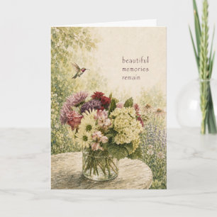Carte de sympathie aquarelle « De beaux souvenirs