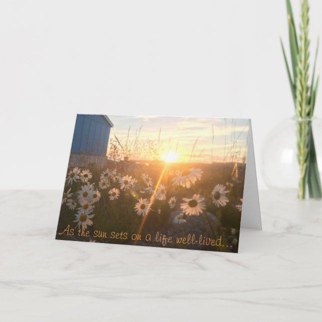 carte de sympathie arctique de coucher du soleil (Devant)