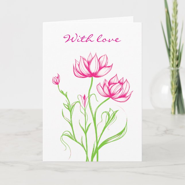 Carte de sympathie avec amour (Devant)