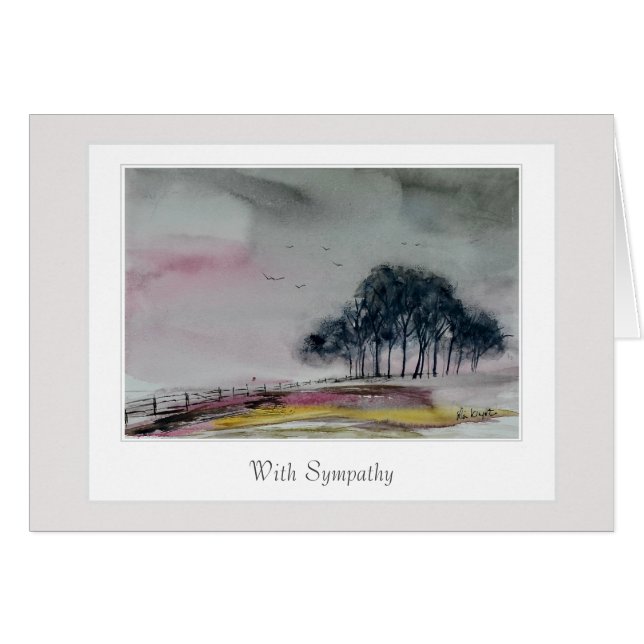 Carte de sympathie avec verset bienveillant (Devant horizontal)