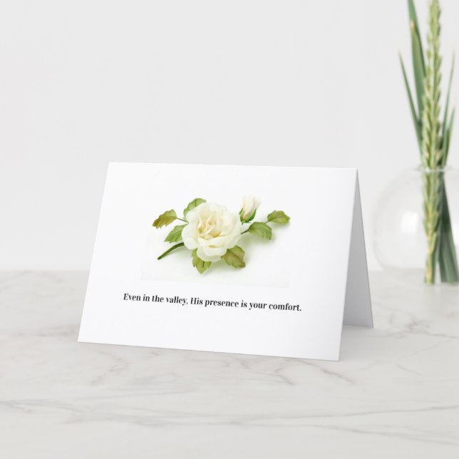 Carte de sympathie basée sur la foi chrétienne (Devant)