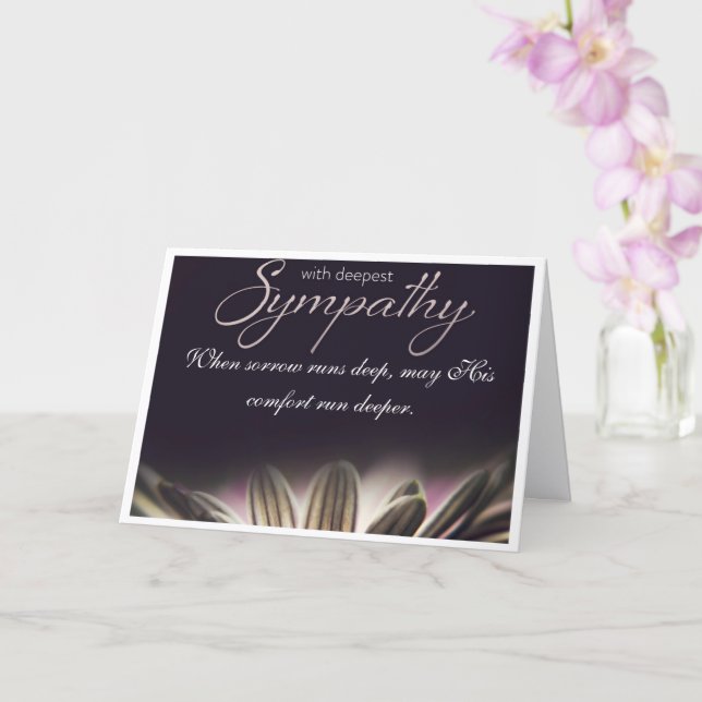 Carte de sympathie basée sur la foi chrétienne (Orchidée)