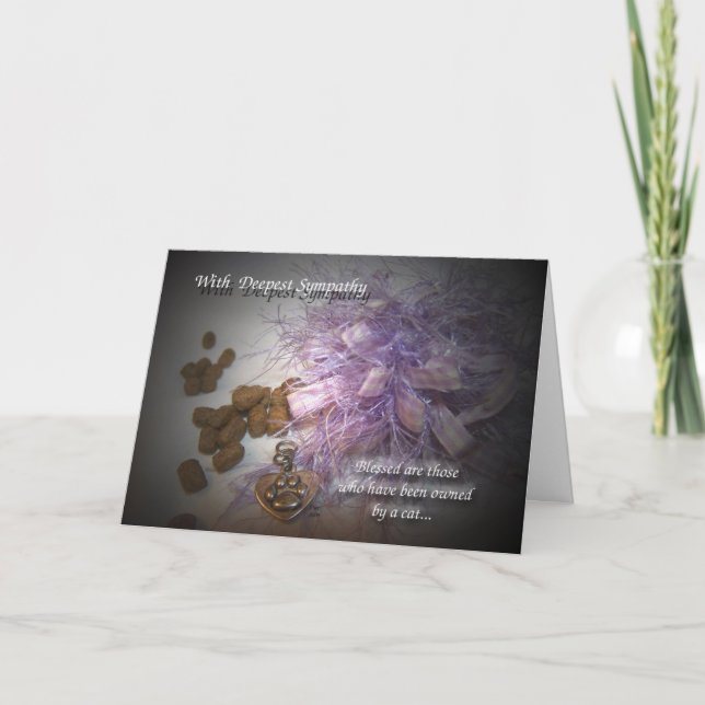 Carte de Sympathie Bénite (Chat) (Devant)