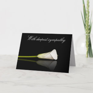 Carte de sympathie Calla lily