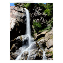 Carte de sympathie Cascade (Grand 18 x 24)