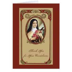 Carte de sympathie catholique Jésus Merci