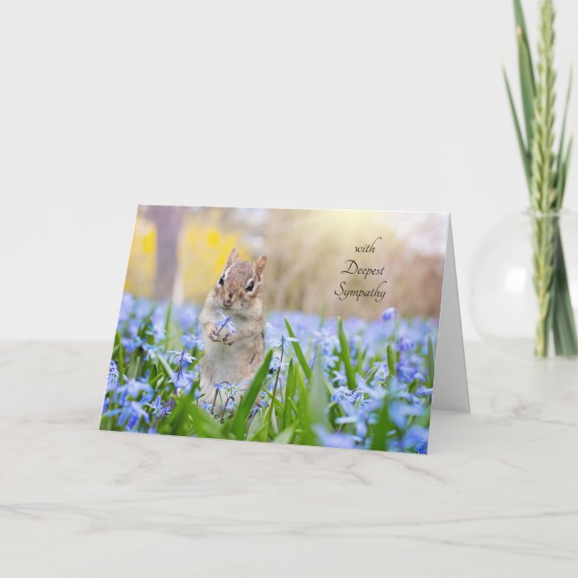 Carte de Sympathie Chipmunk (modifier le message p (Devant)